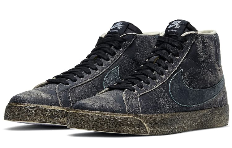 Кроссовки Nike Blazer Mid Faded Black - изображение 3