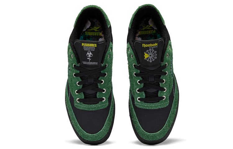 Кроссовки PLEASURES x Reebok Club C 85 Black Green - изображение 5