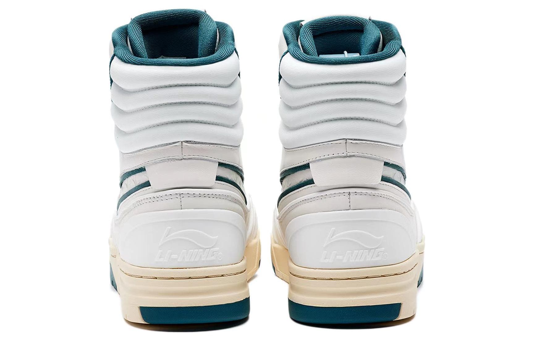 Кроссовки LI-NING 1990 Ткань и кожа 005 Классические ретро кроссовки с контрастными цветами Повседневные Дышащий Хай-топы Скейтбординги Женские Белый - изображение 5