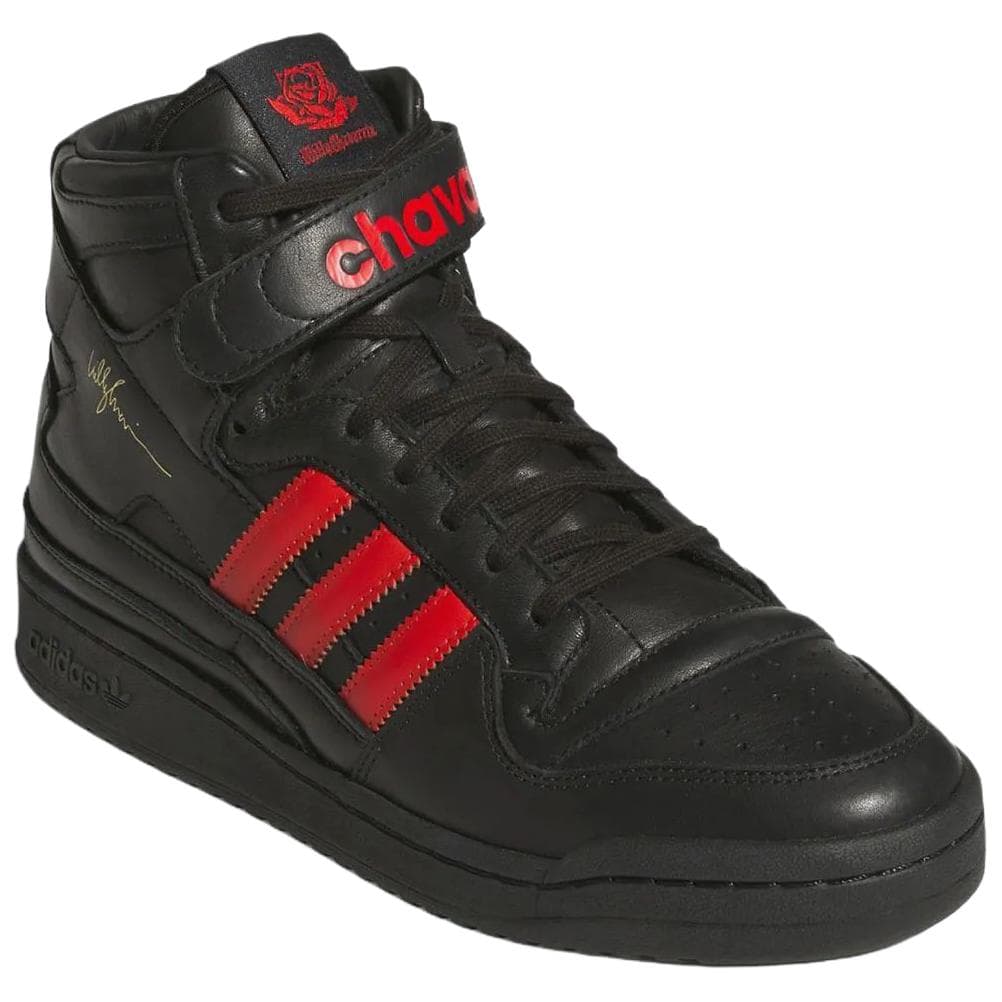 Кроссовки Adidas Originals x Willy Chavarria FORUM 84 Высокие Кроссовки для Скейтбординга Унисекс Черные - изображение 3