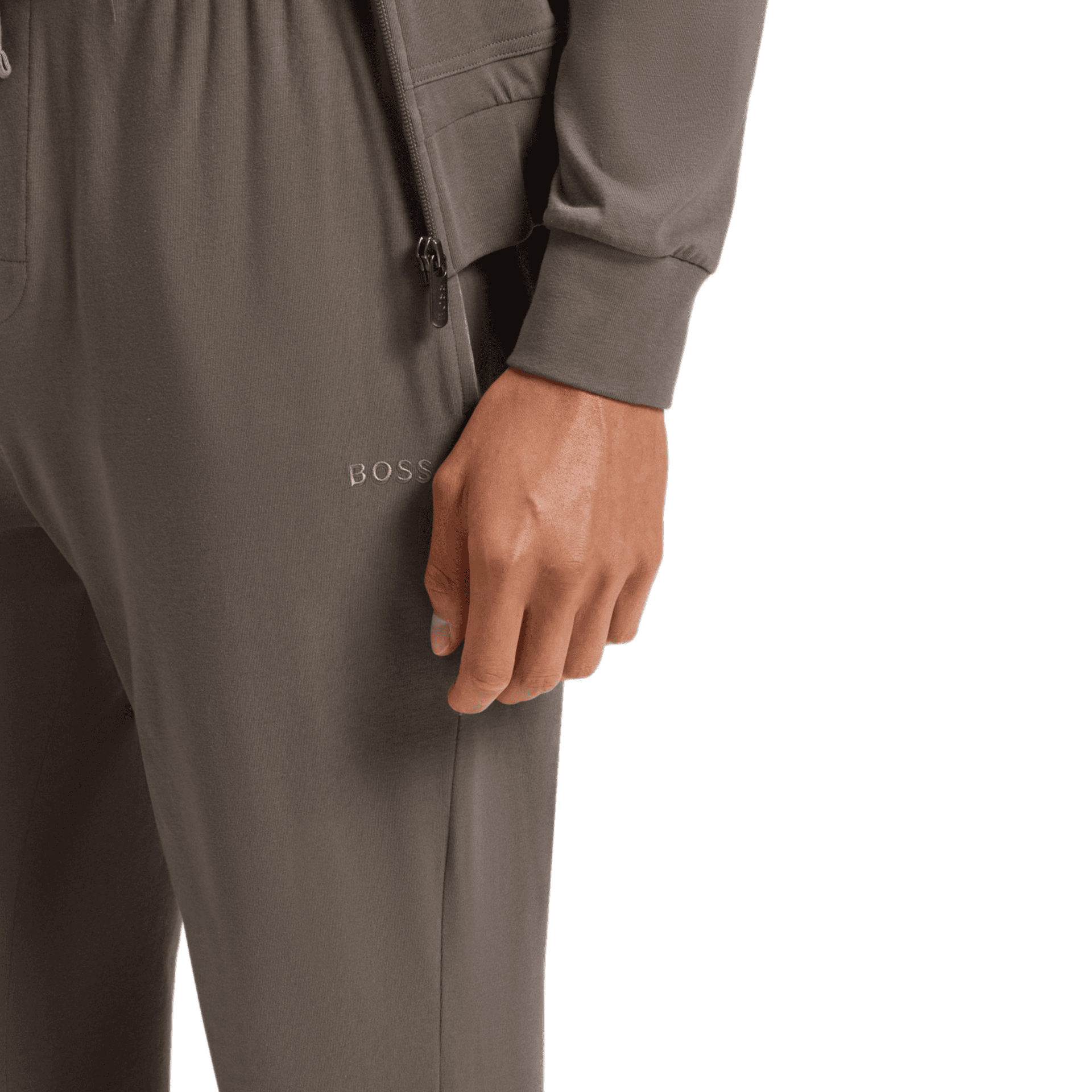 Штаны Hugo Boss Коричневые Мужские Повседневные Штаны - изображение 5