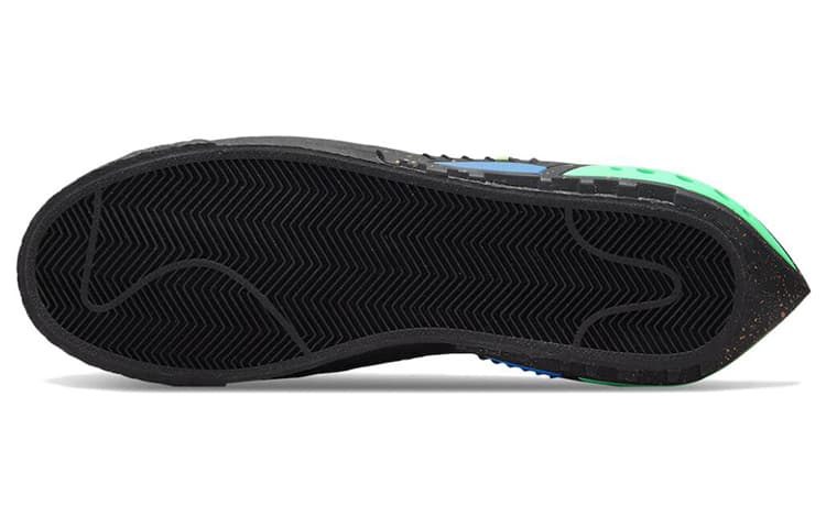 Кроссовки OFF-WHITE x Nike Blazer Low 77 "Black and Electro Green" - изображение 6