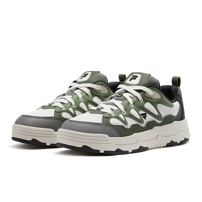 Кроссовки FILA FUSION BURWEED Сверкающие Удобные Кроссовки для скейтбординга Мужские Зимние Черные - изображение 3