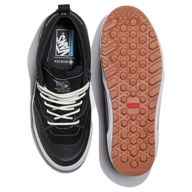 Кроссовки Vans Half Cab Водонепроницаемая и Износостойкая Верхняя часть Скейтборд Обувь Унисекс Черная - изображение 5