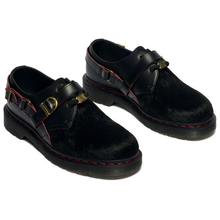 Dr.Martens 1461 Коровья кожа 3 шнуровки Кожаные туфли Унисекс Черные - изображение 3