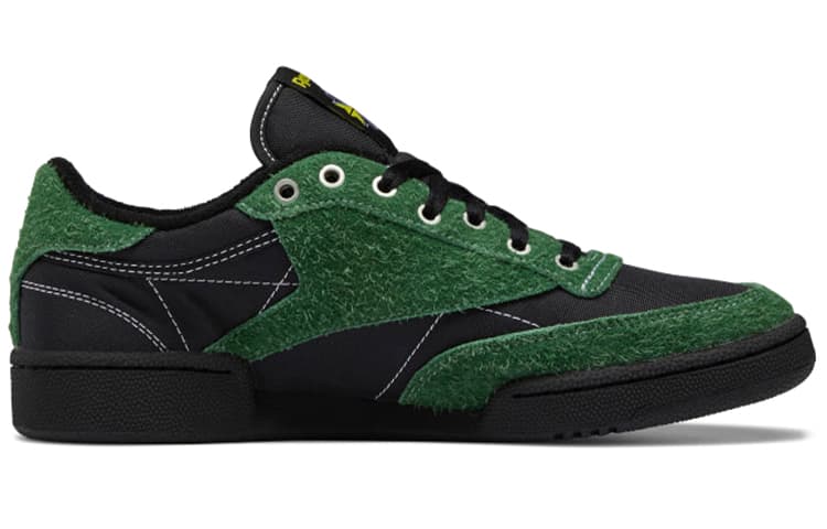Кроссовки PLEASURES x Reebok Club C 85 Black Green - изображение 2