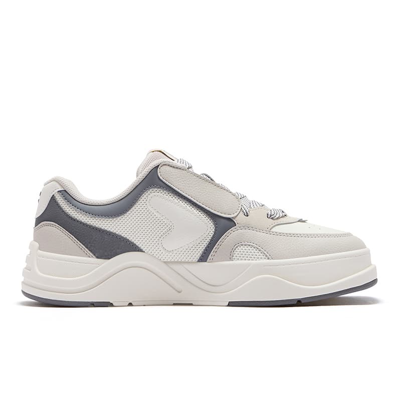 Кроссовки FILA FUSION 50 50 DX Текстиль Синтетическая кожа Низкие кеды для скейтбординга Мужские Цвет раннего снега Серый - изображение 2
