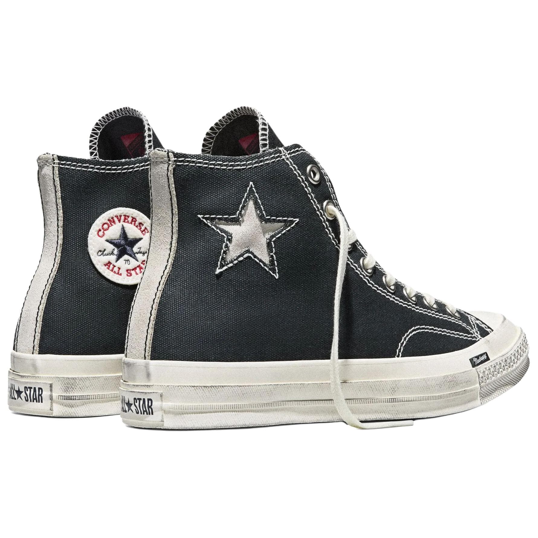 Кеды Converse xMadhappy Chuck 70 Удобная посадка Хай-топы Кеды Унисекс Черный - изображение 4