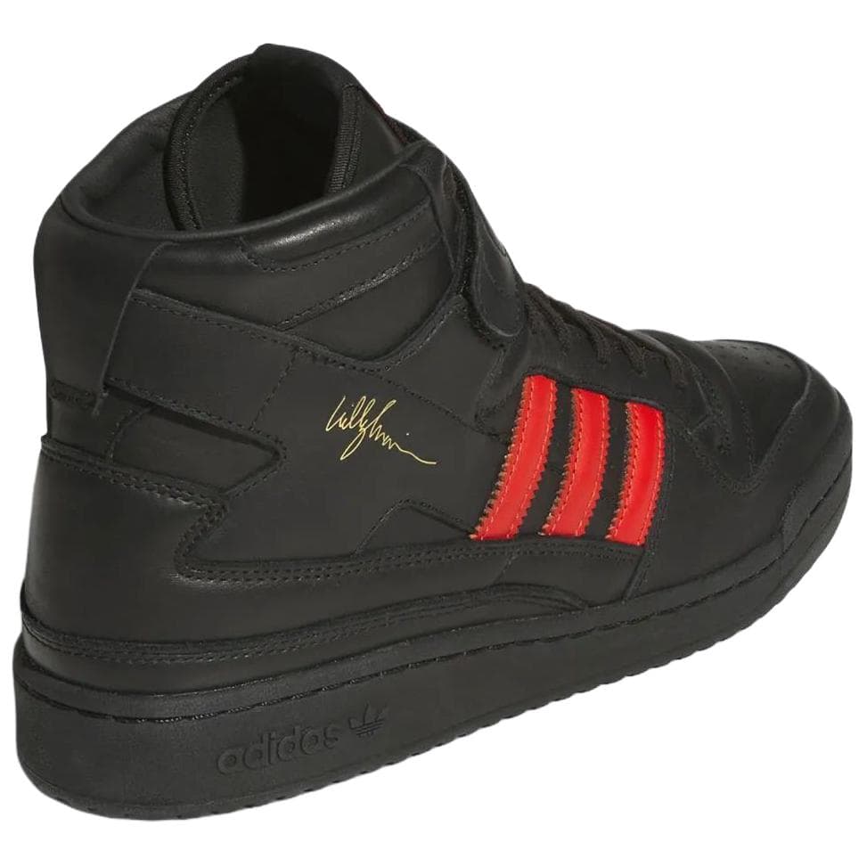 Кроссовки Adidas Originals x Willy Chavarria FORUM 84 Высокие Кроссовки для Скейтбординга Унисекс Черные - изображение 4