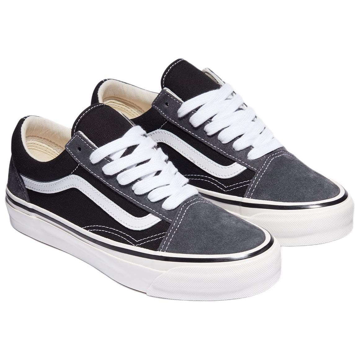 Кроссовки Vans Old Skool Low Топ Скейтборд Обувь Унисекс Черно-серый - изображение 2