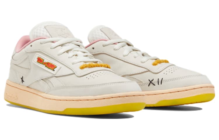 Кроссовки Reebok Club C Revenge Tom & Jerry White Yellow - изображение 3