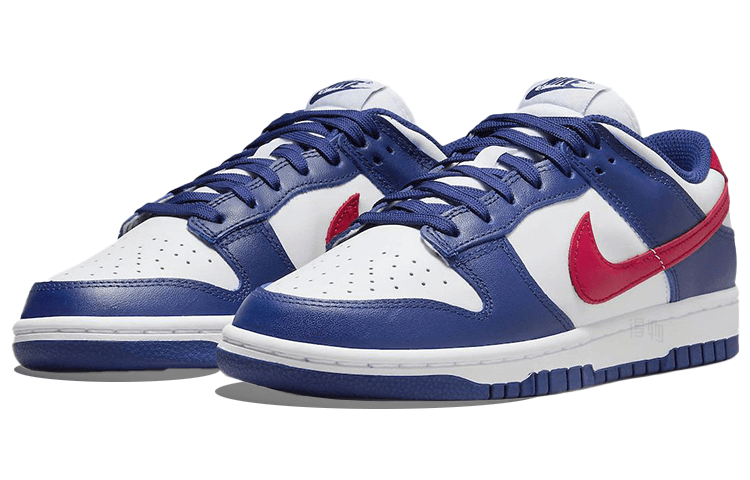 Кроссовки Nike Dunk Low "White and University Red" — фото 3