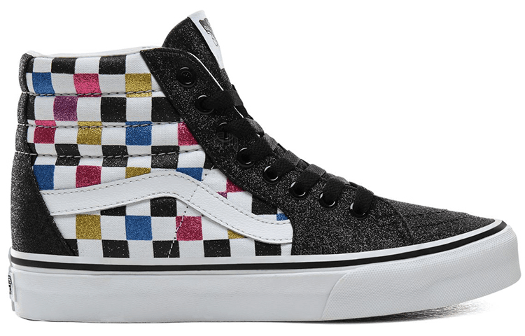 Кроссовки Vans SK8 Glitter Checkerboard High Top - изображение 2
