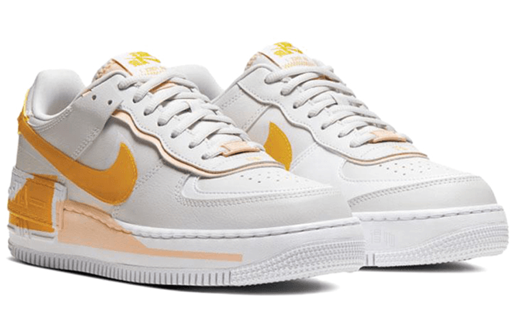 Кроссовки Nike Air Force 1 Shadow Grey Orange - изображение 3