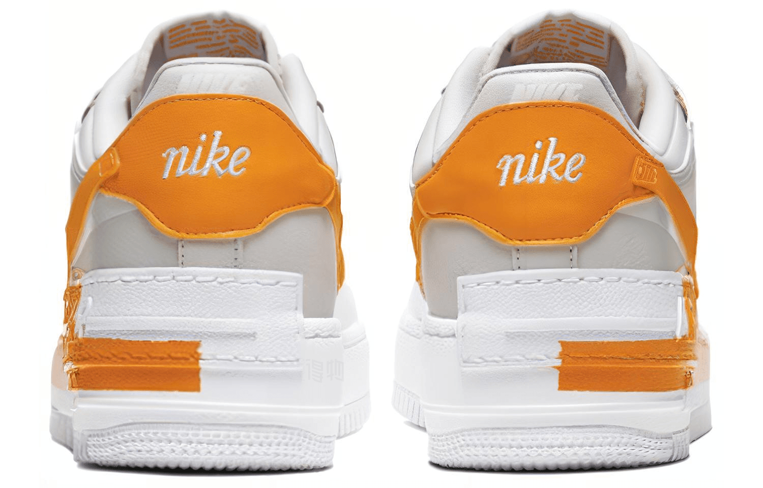 Кроссовки Nike Air Force 1 Shadow Grey Orange - изображение 5