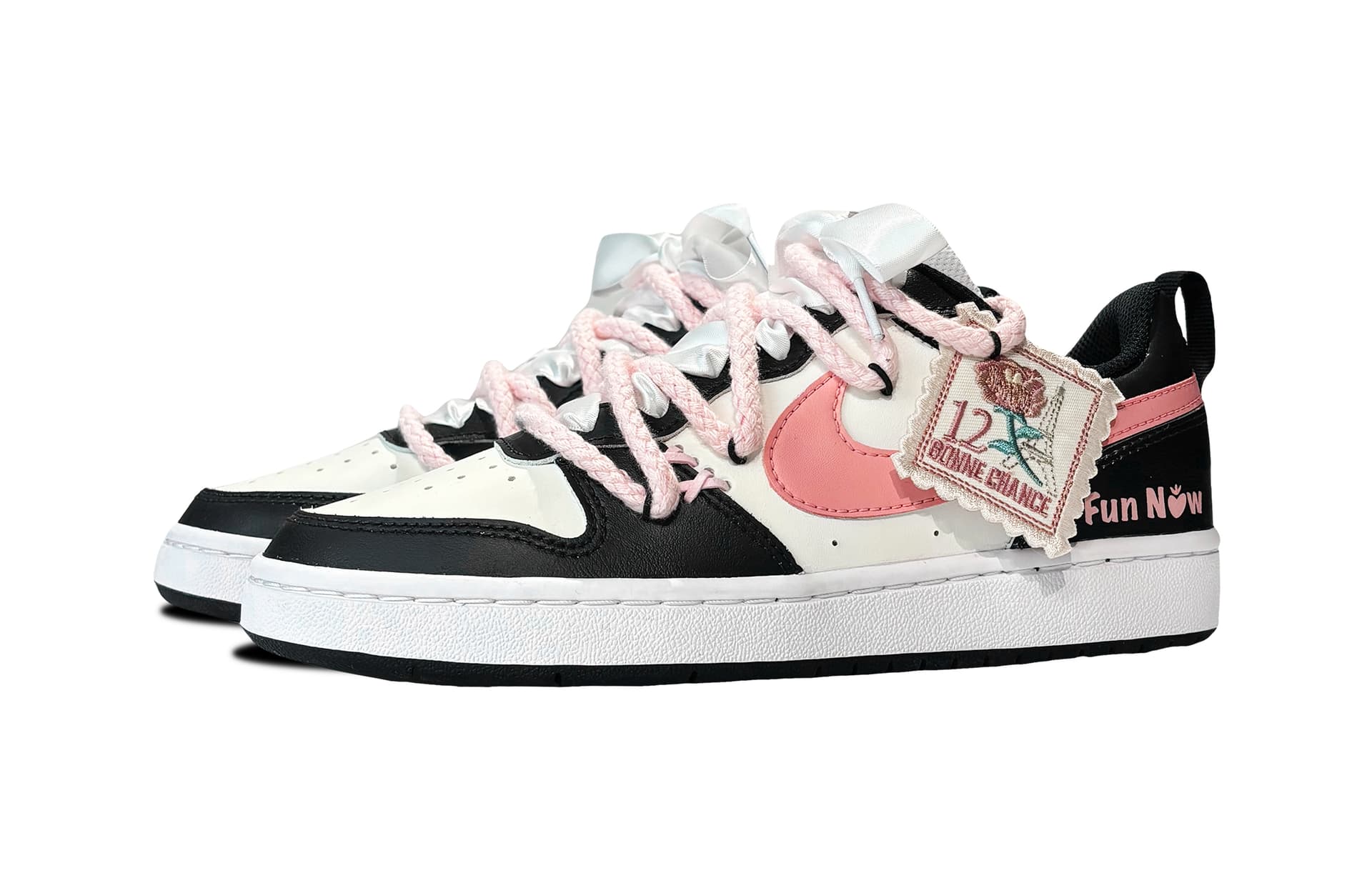 Кроссовки Nike Court Borough Low 2 Black Pink - изображение 3