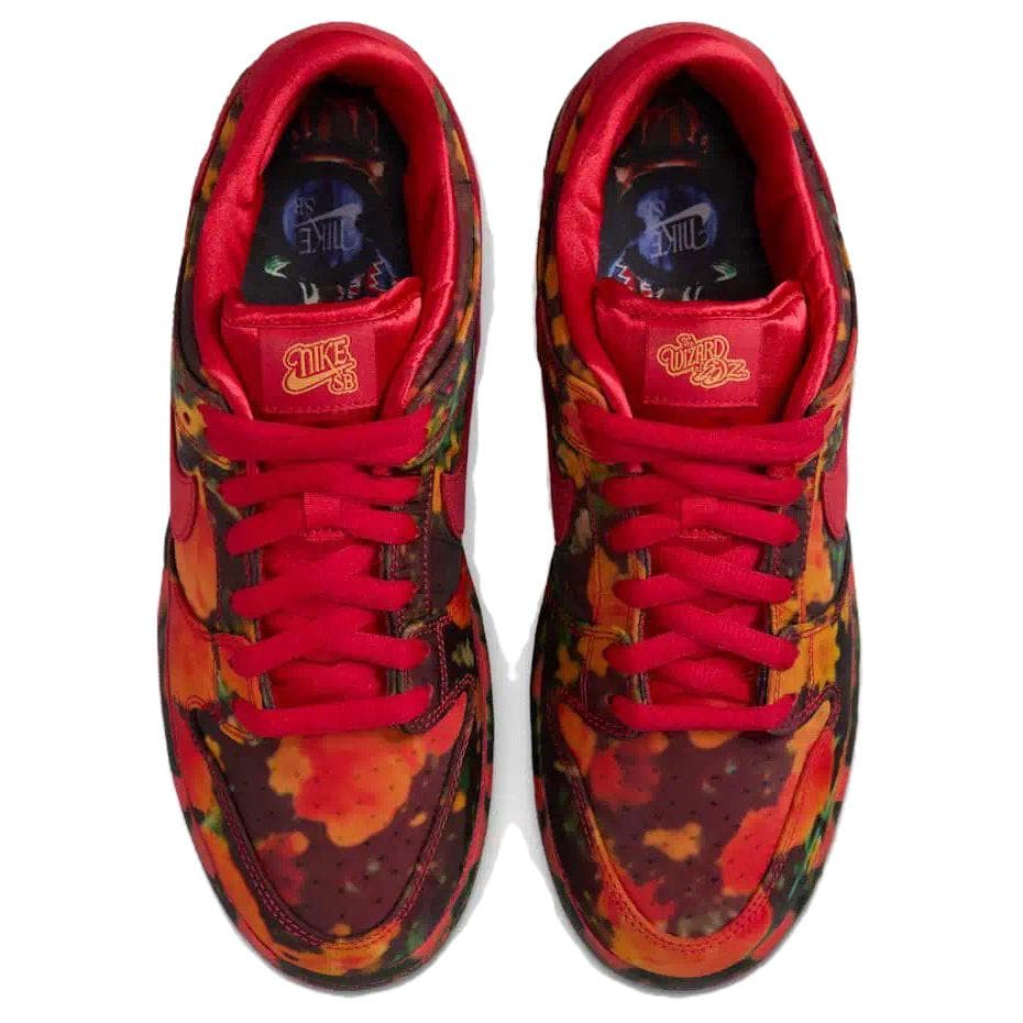 Кроссовки Волшебник страны Оз X Nike Dunk SB Dunk Low 'Рубин Slipper' Тонкая подошва противоскользящая устойчивая к истиранию - изображение 4