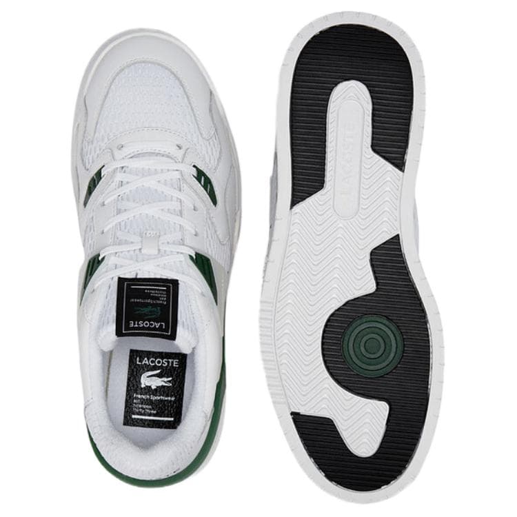 Кроссовки LACOSTE Текстиль Коровья кожа Низкий топ Скейтборд Обувь Мужская Белая - изображение 4