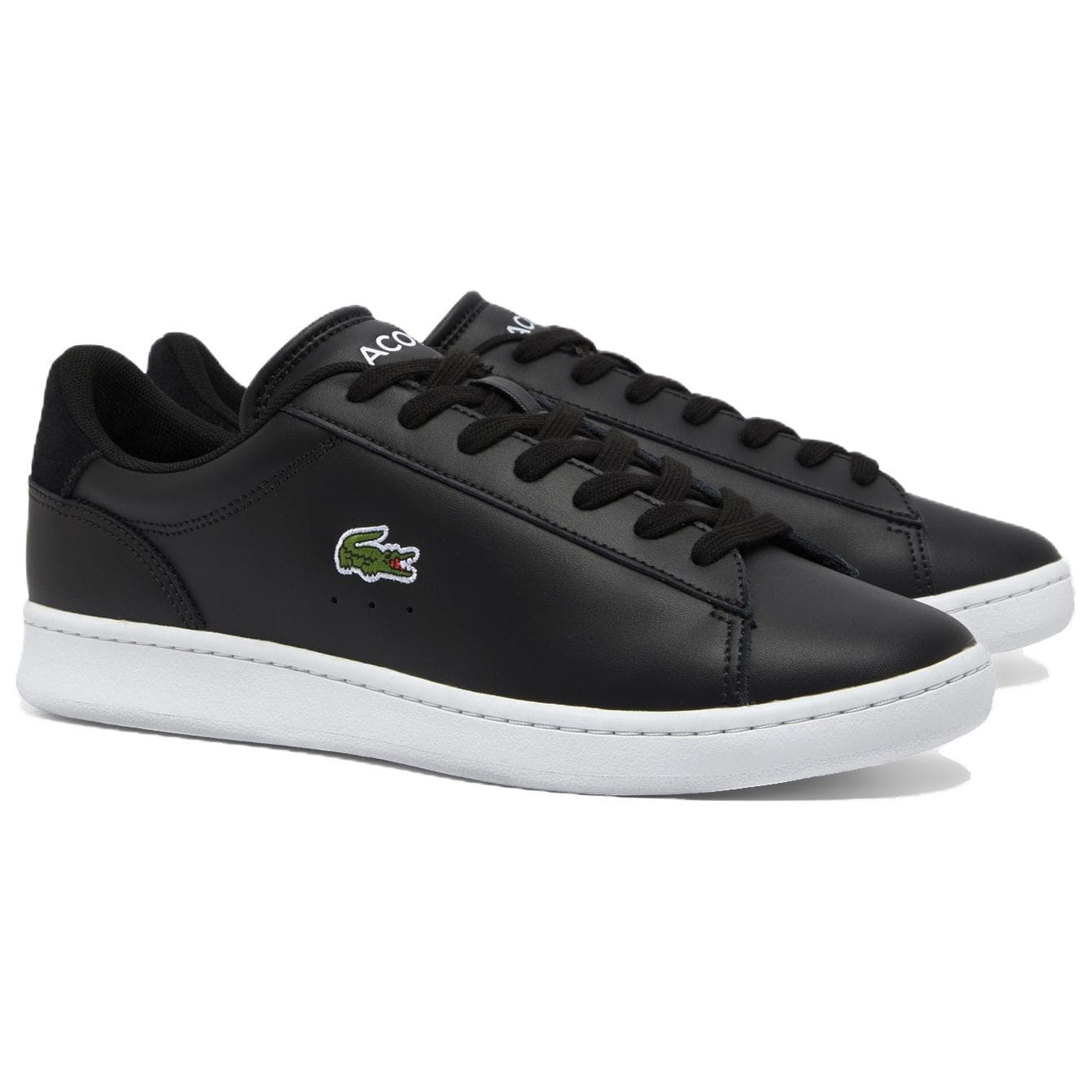 Кроссовки LACOSTE Carnaby Set Низкие Скейтборд Кроссовки Мужские Черно-Белые - изображение 2