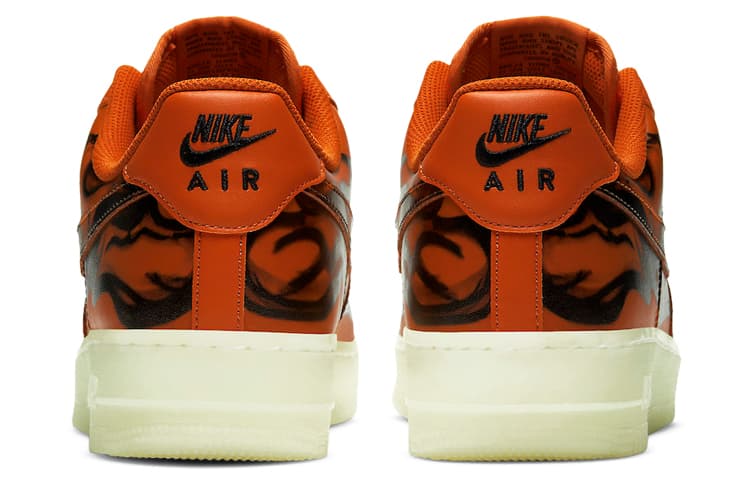 Кроссовки Nike Air Force 1 Low 07 Skeleton QS "Orange" - изображение 5