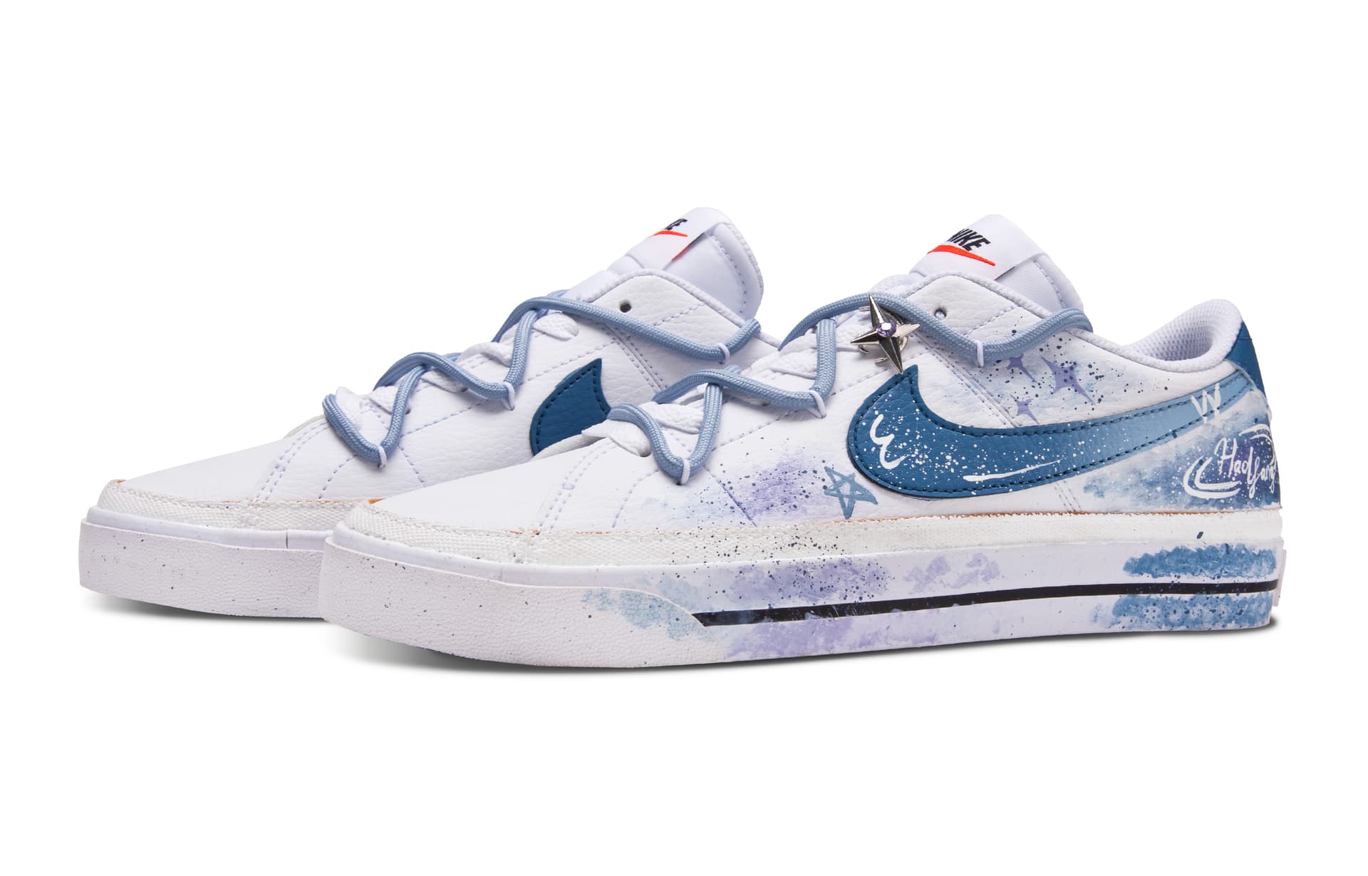 Кроссовки Nike Court Legacy White Blue - изображение 3