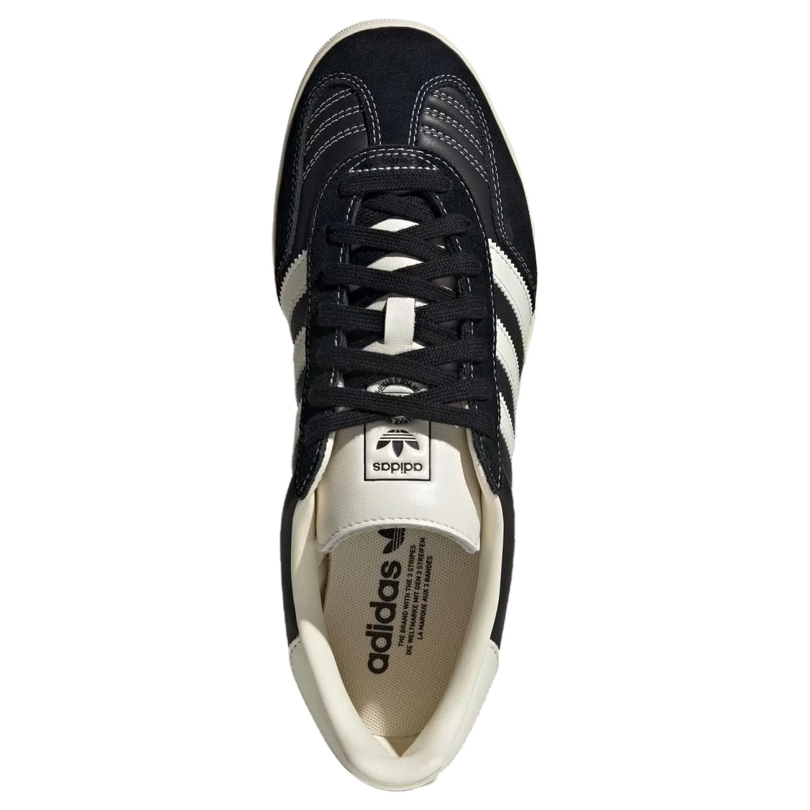 Кроссовки Adidas Originals GAZELLE INDOOR Классические и Универсальные Скейтборд Кроссовки Мужские Черные - изображение 3
