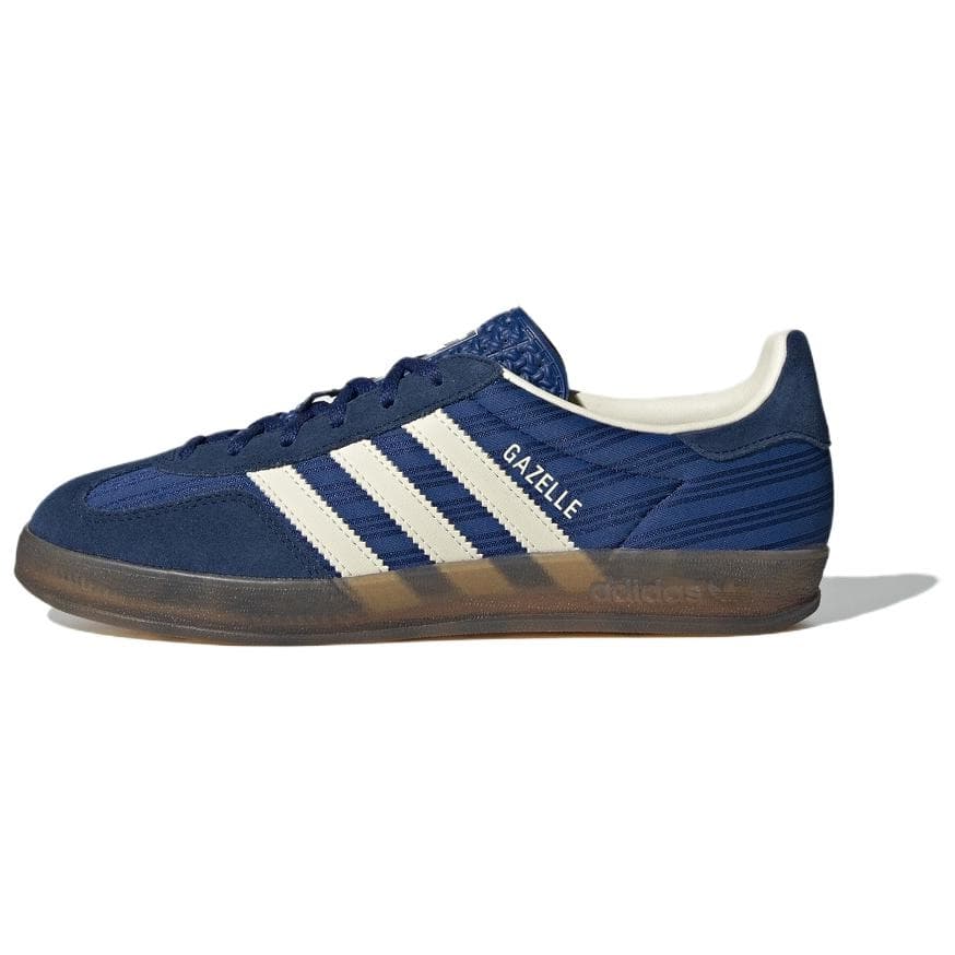 Кроссовки Adidas Originals GAZELLE INDOOR Устойчивая к истиранию низкая скейтбордическая обувь для женщин синяя - изображение 1