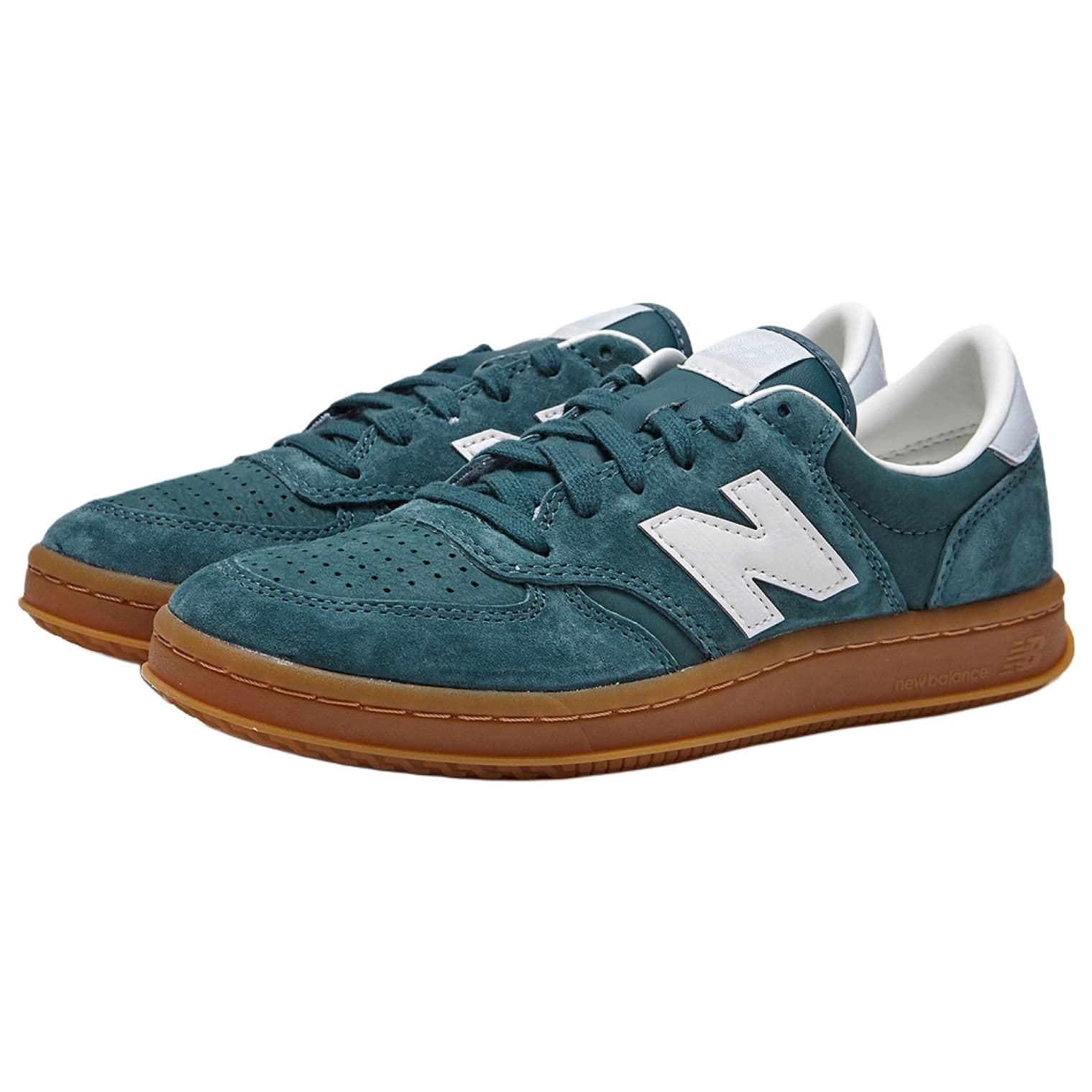 Кроссовки New Balance NB 500 Устойчивая к истиранию Низкая Обувь для Скейтбординга Мужская Зеленая Белая - изображение 3