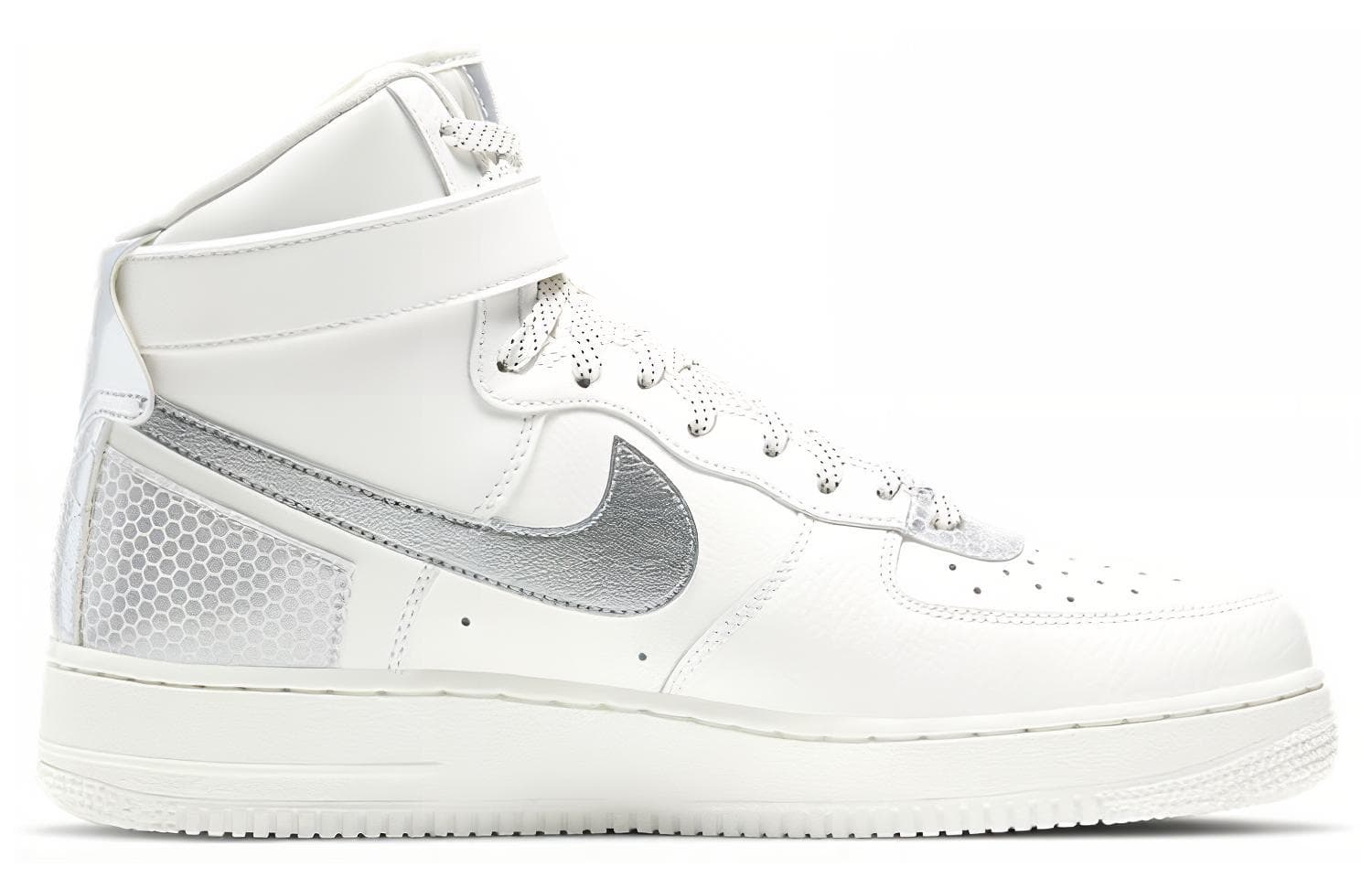 Кроссовки Nike Air Force 1 '07 LV8 3M High Silver White — фото 2