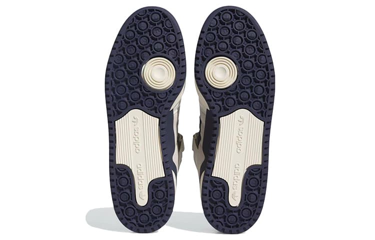 Кроссовки Adidas Originals FORUM 84 Low Кожа Удобный Low Топ Скейтборд Обувь Мужской Белый и синий цвет - изображение 6