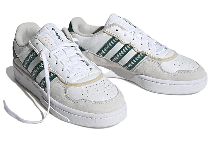Кроссовки adidas Courtic Grey Green White - изображение 3