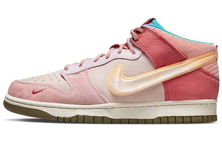 Кроссовки Social Status x Nike Dunk Mid "Strawberry Milk"