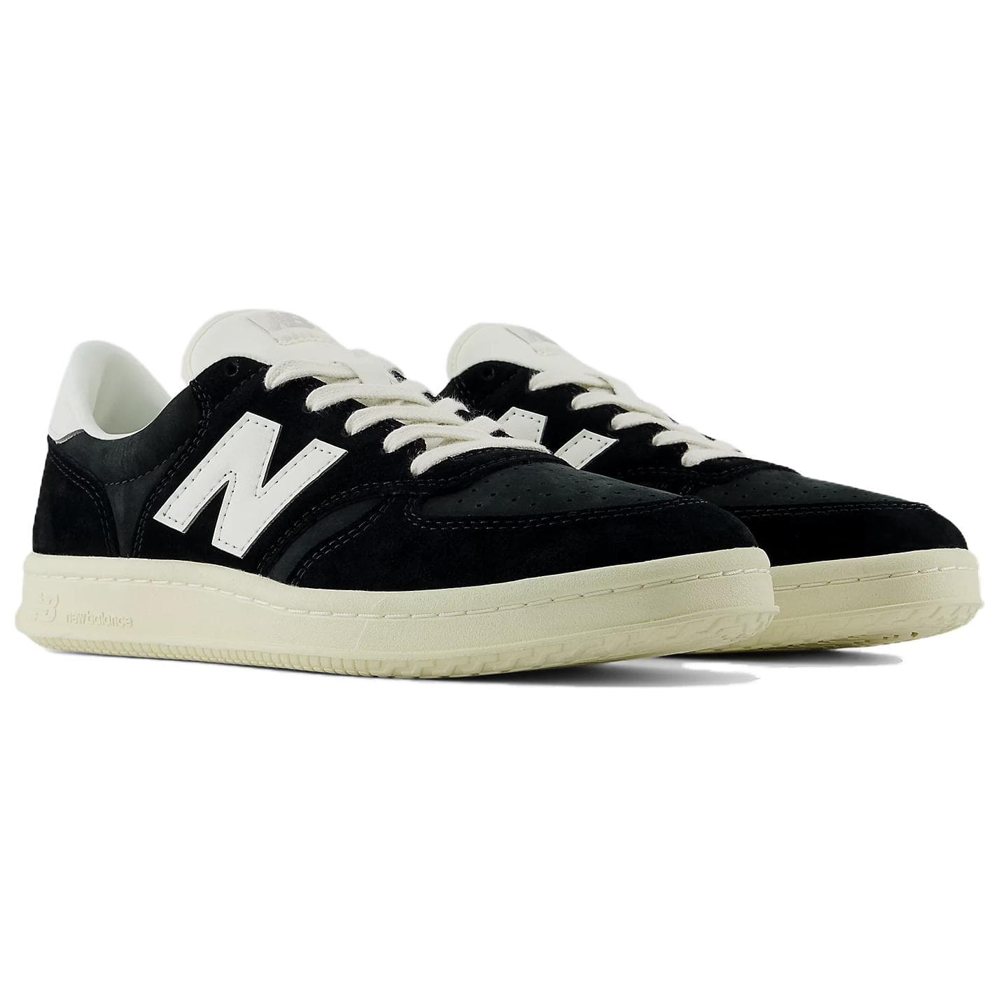 Кроссовки New Balance NB T500 Искусственная замша устойчивая к истиранию низкий верх кроссовки для скейтбординга унисекс черный - изображение 3