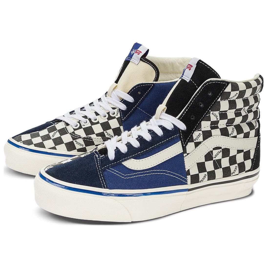Кроссовки Vans Vlt CLASH The Wall Высокие Кеды Скейтборд Обувь Унисекс Синий Черный - изображение 2