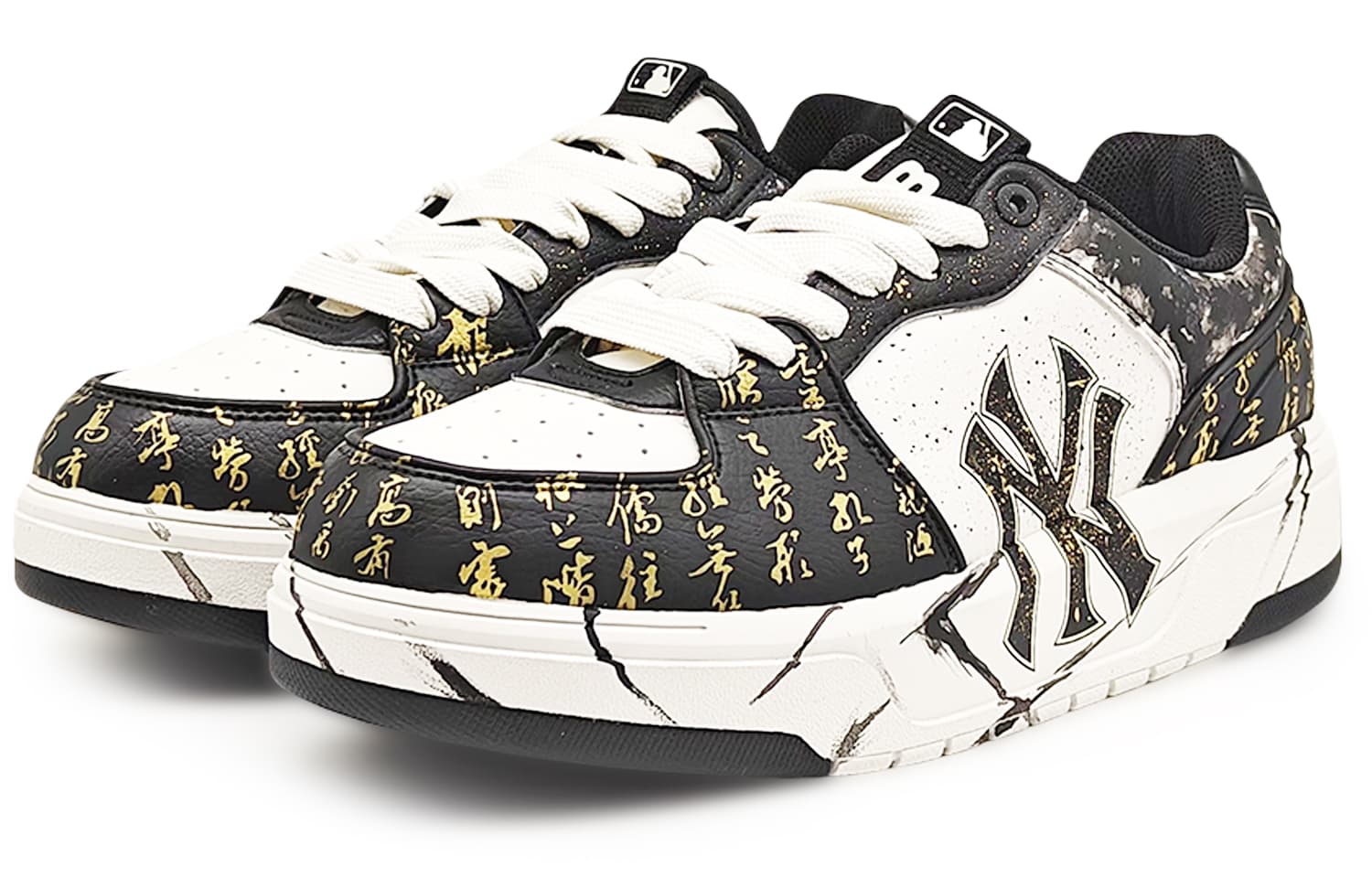 Кроссовки MLB Chunky Liner Black Gold - изображение 4