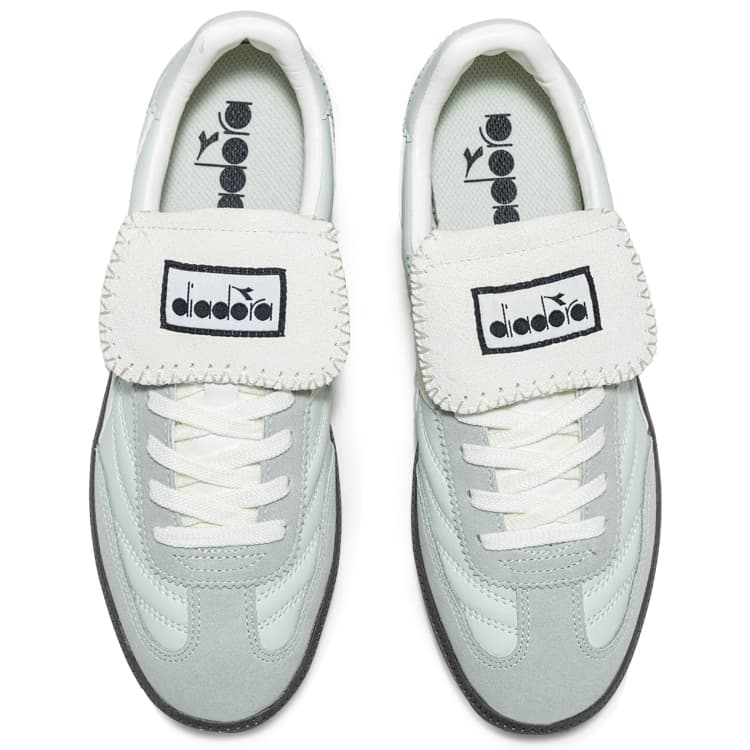 Кроссовки Diadora Амортизация Низкие Кеды для Скейтбординга Унисекс Белые Зеленые - изображение 2