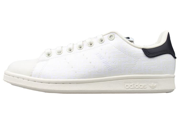 Кроссовки Adidas Originals Stan Smith противоскользящие низкие кроссовки для скейтбординга мужские черно-белые - изображение 1