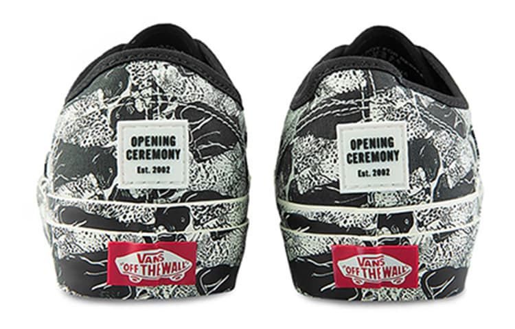 Кроссовки Opening Ceremony x Vans Authentic Black White - изображение 5