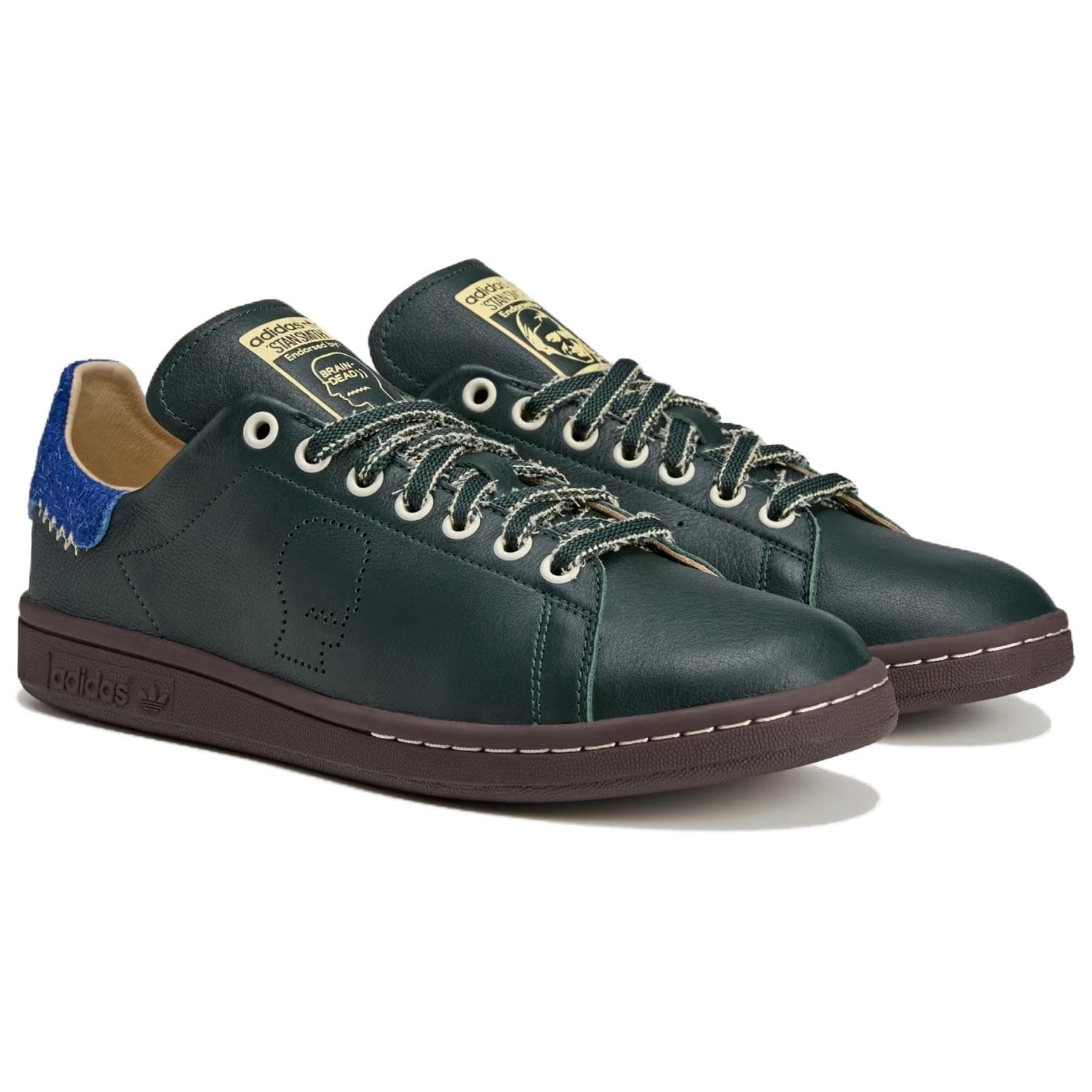 Кроссовки Brain Dead X adidas originals Stan Smith противоскользящие устойчивые к истиранию низкие кеды для скейтбординга - изображение 3