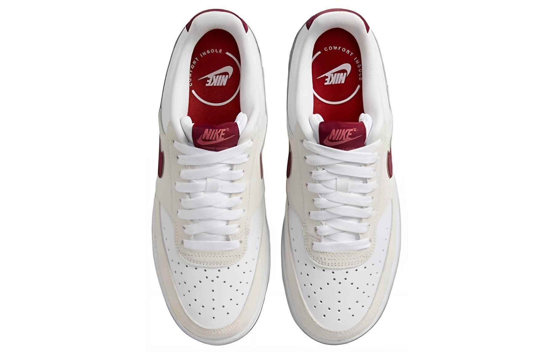 Кроссовки Nike Court Vision Lo White Red - изображение 3