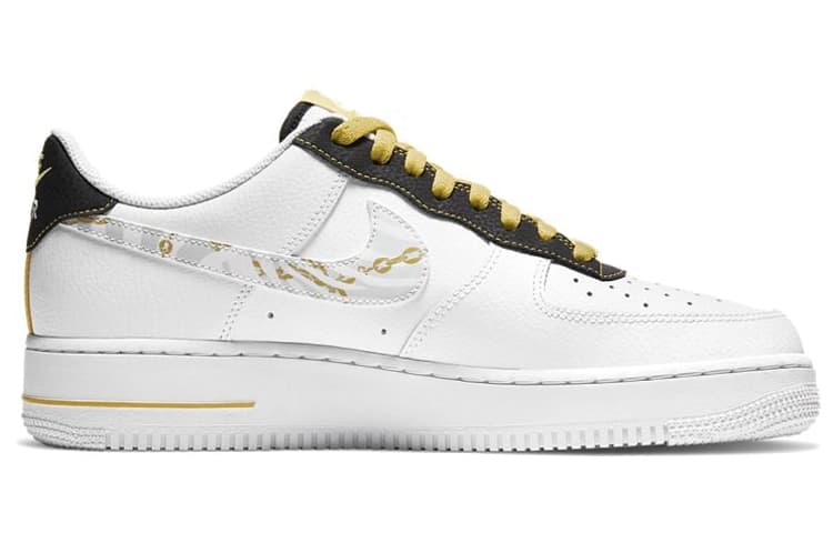 Кроссовки Nike Air Force 1 Low White Gold Black — фото 2