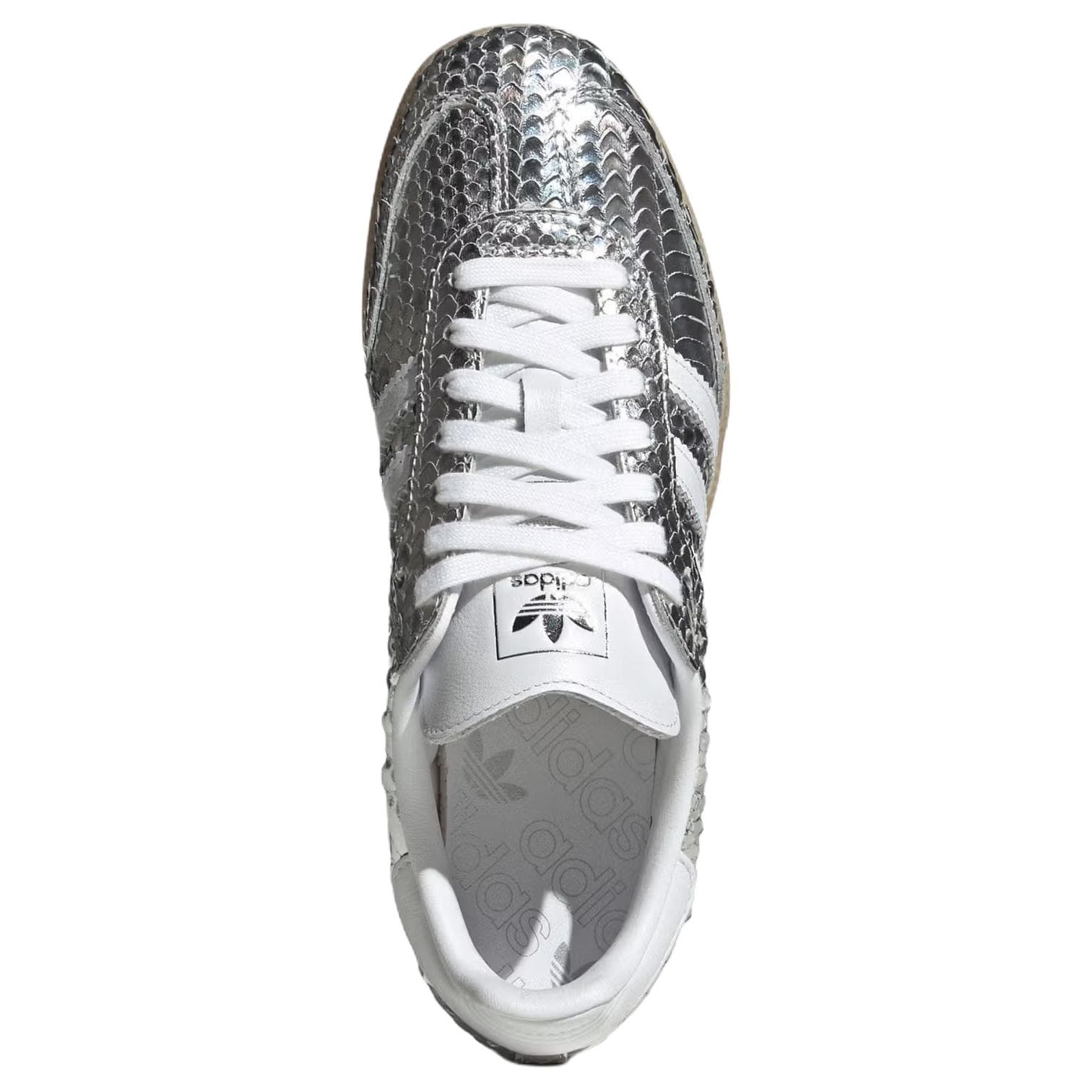 Кроссовки Adidas Originals Samba Коровья кожа Лицевая Скейтборд Обувь Унисекс Серебристо-белый - изображение 4