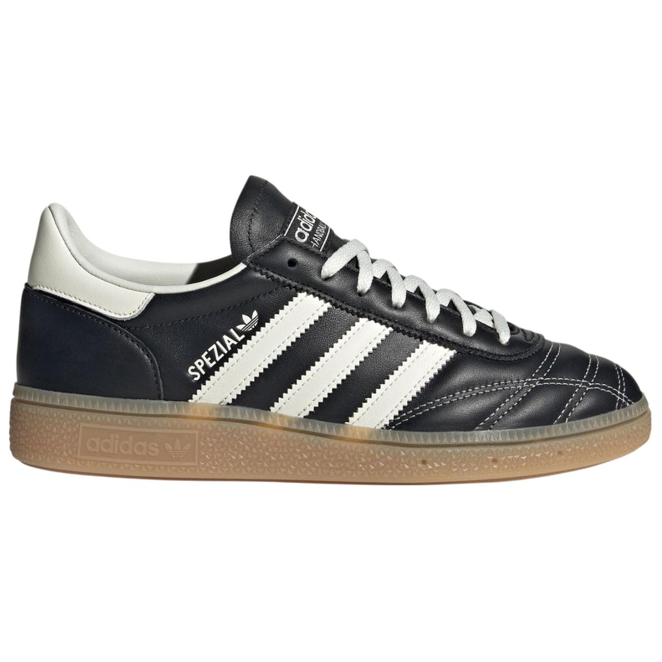 Кроссовки Adidas Originals HANDBALL SPEZIAL Искусственная замша Низкие кеды для скейтбординга Женские Черно-белые - изображение 2