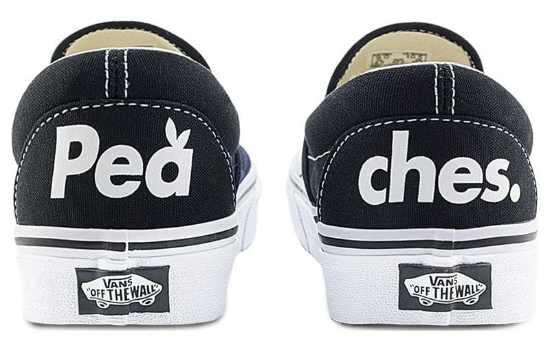 Кроссовки Vans X Peaches Классический Slip On Slip On Легкий Low Топ Скейтборд Обувь Унисекс Черный серый синий - изображение 5