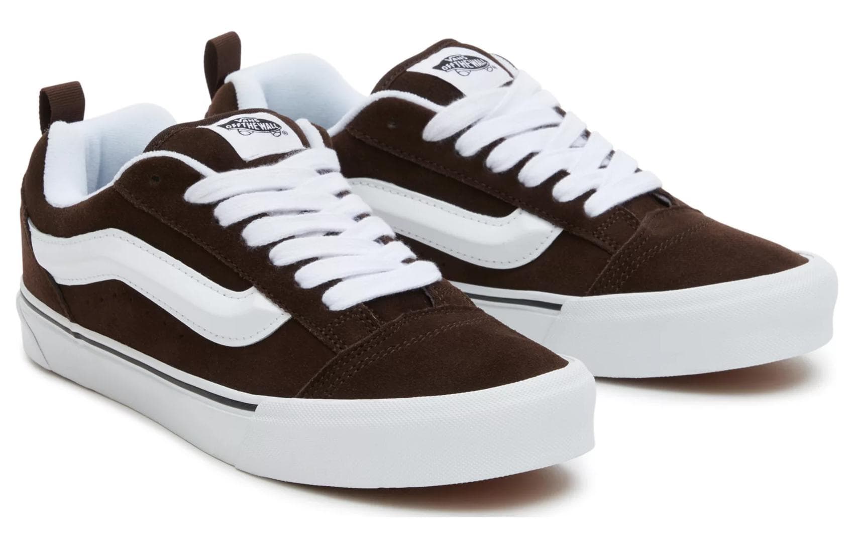 Кроссовки Vans Knu Skool White Brown - изображение 3