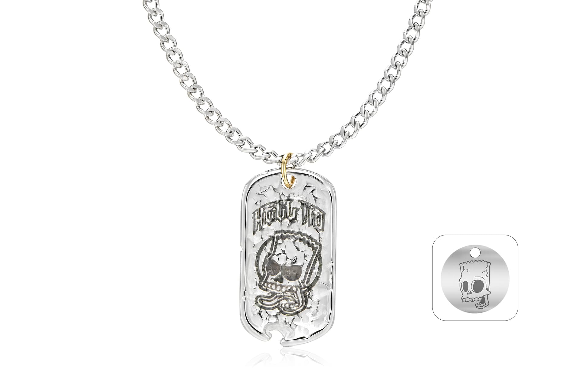 Ожерелье The Simpsons Titan Steel Necklaces Unisex Симпсоны Титановые Стальные Ожерелья Унисекс - изображение 2