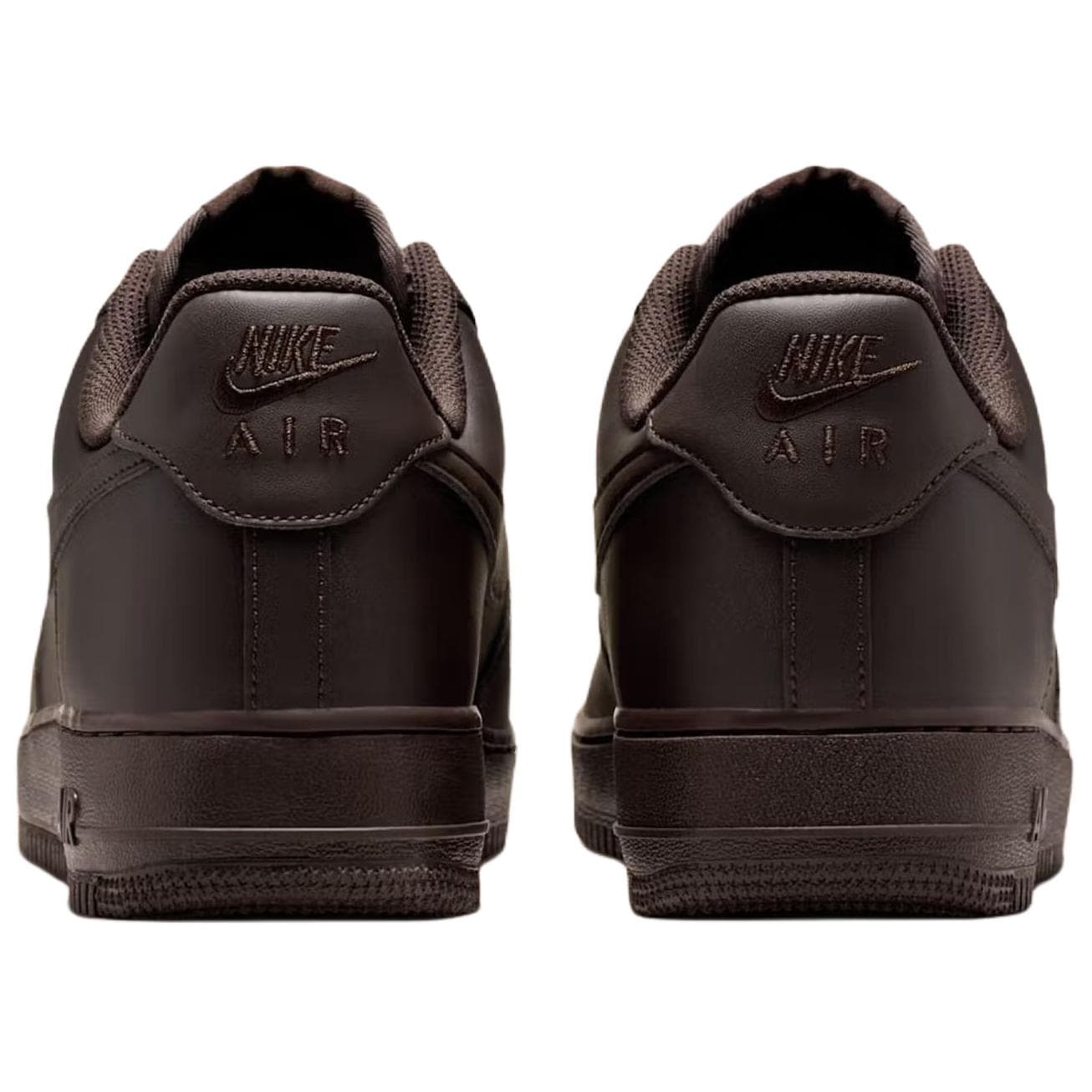 Кроссовки Nike Air Force 1 Кожа Низкие Кеды Скейтборд Обувь Мужская Темно-Коричневая - изображение 2