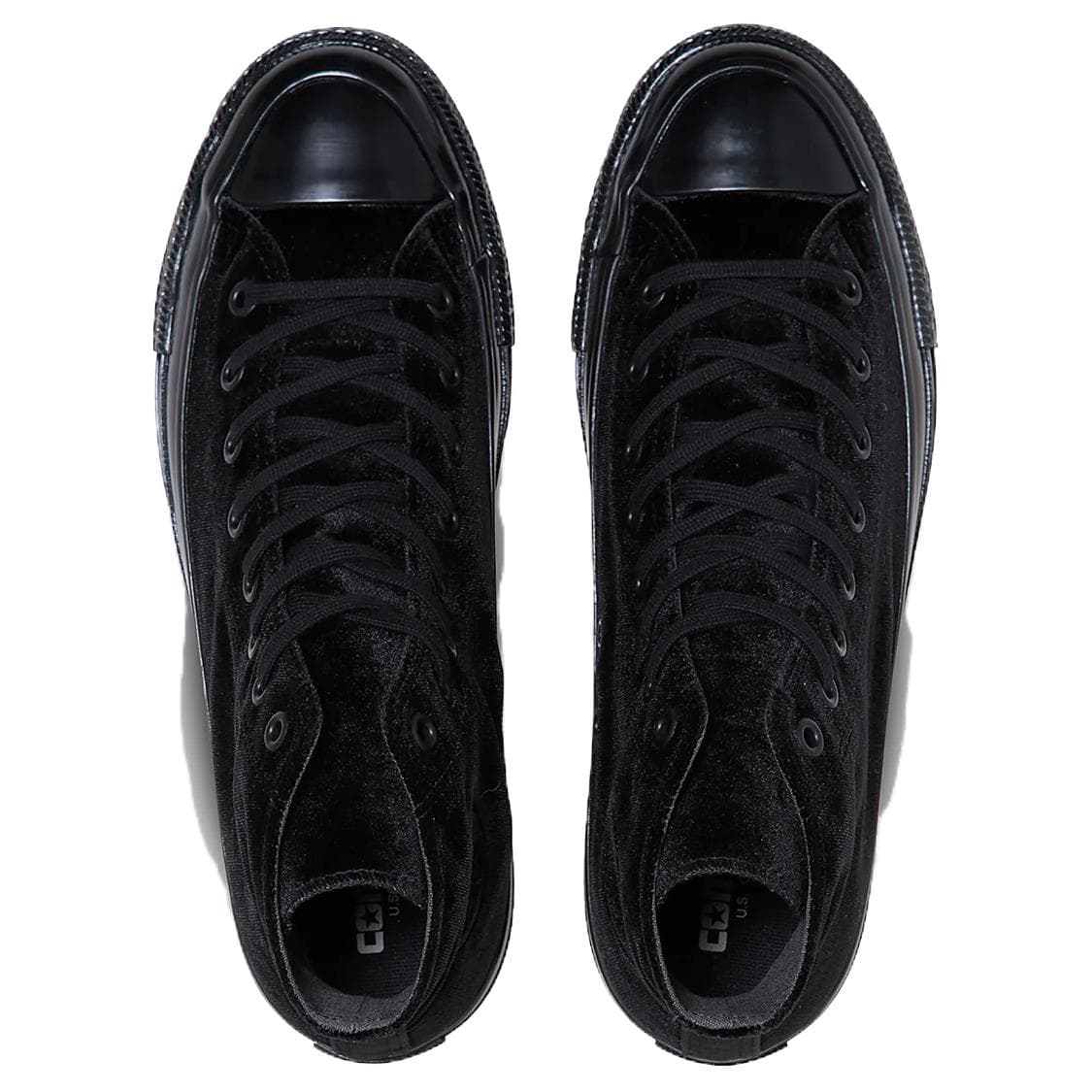 Кроссовки Converse All Star US VELVET HI Удобная тонкая подошва Противоскользящая износостойкая Хай-топы Повседневная обувь для скейтборда Унисекс Черный - изображение 4