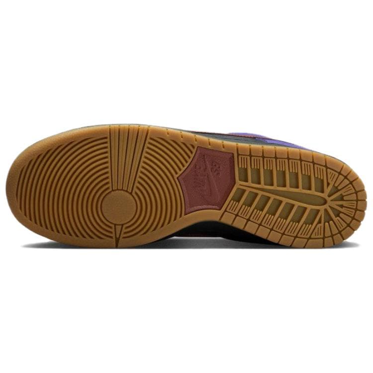 Кроссовки Nike Dunk SB Кожа Амортизация Низкие Кроссовки для Скейтбординга Унисекс Фиолетовый Черный - изображение 6