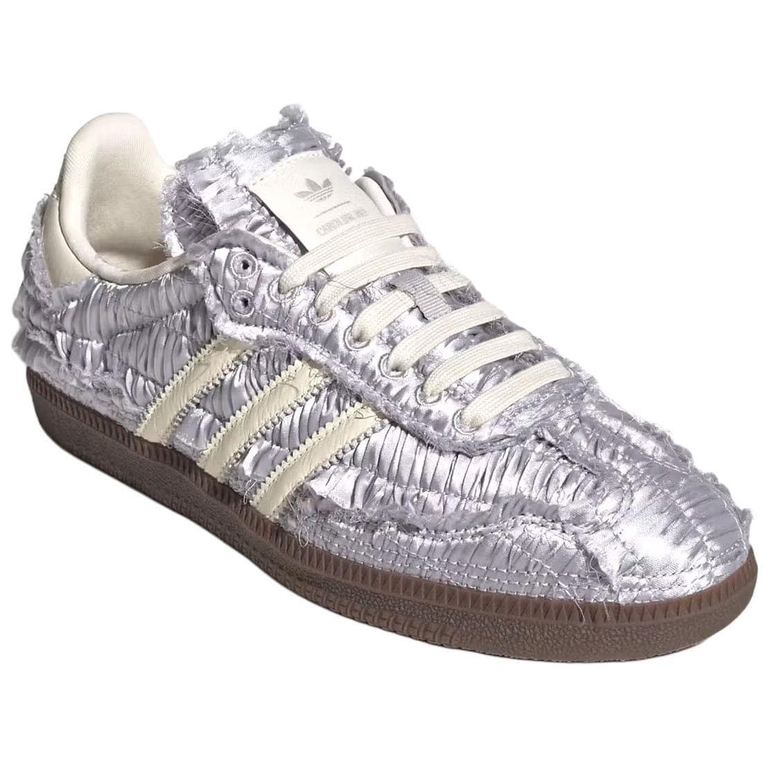 Кроссовки Adidas Originals x Caroline Hu SAMBA OG Low Скейтборд Обувь Унисекс Серебряный - изображение 2